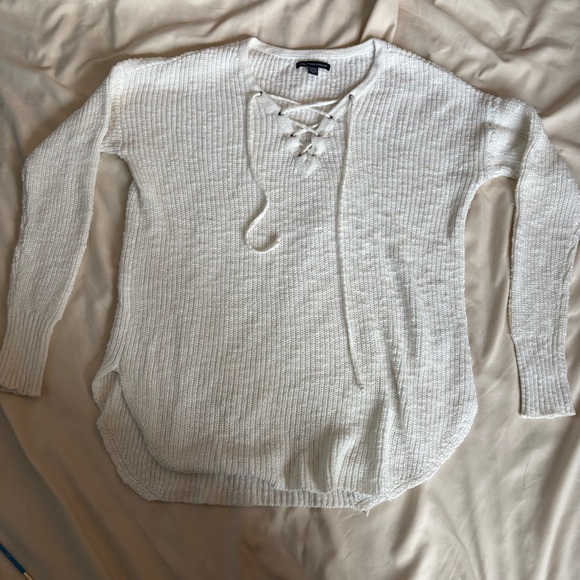 American Eagle Outfitters Sweaters - American Eagle Lace-Up Sweater